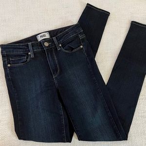 PAIGE Dark Wash Hoxton Ultra Skinny High Waist Jeans 25